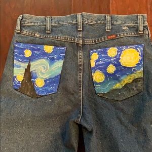 Painted jeans